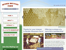 Tablet Screenshot of bendermountainfarm.com
